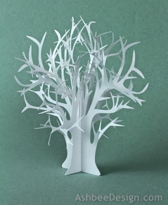 Ashbee Design Silhouette Projects: Ledge Village • Winter Tree