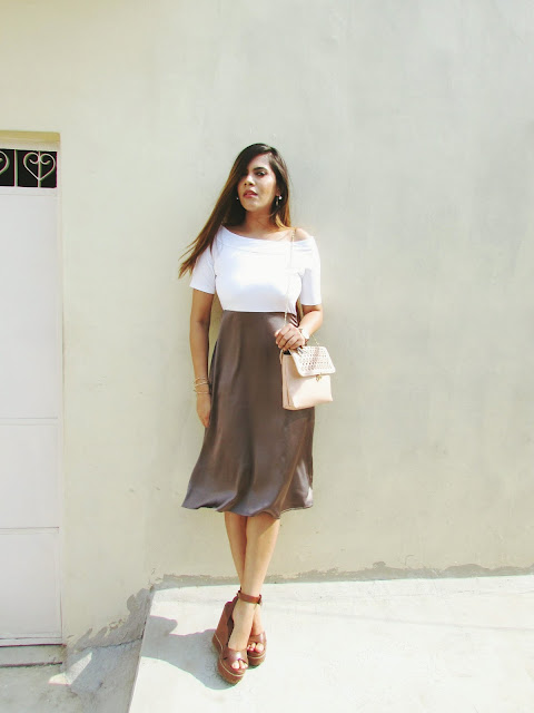 Simplicity & Elegance- Off Shoulder Dress