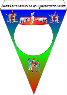 Power Rangers: Free Party Printables, Images and Backgrounds. Power Rangers Free Printable Banner.