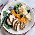CRUSTED CHICKEN WITH BROCCOLI AND CAULIFLOWER GRATIN