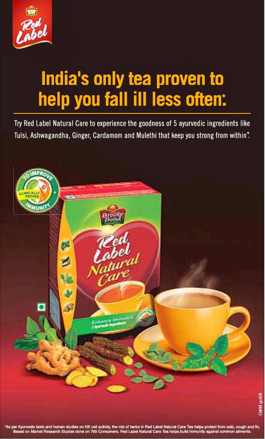 This is a photo of Delicate Red Label Tea Advertisement 2020 This is a picture of Delicate Red Label Tea Advertisement 2020