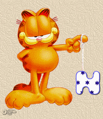 Abecedario Animado de Garfield Jugando al Yoyo con las Letras. Garfield  Animated Abc. - Oh my Alfabetos!