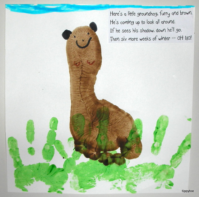 Tippytoe Crafts: Groundhog Day Craft