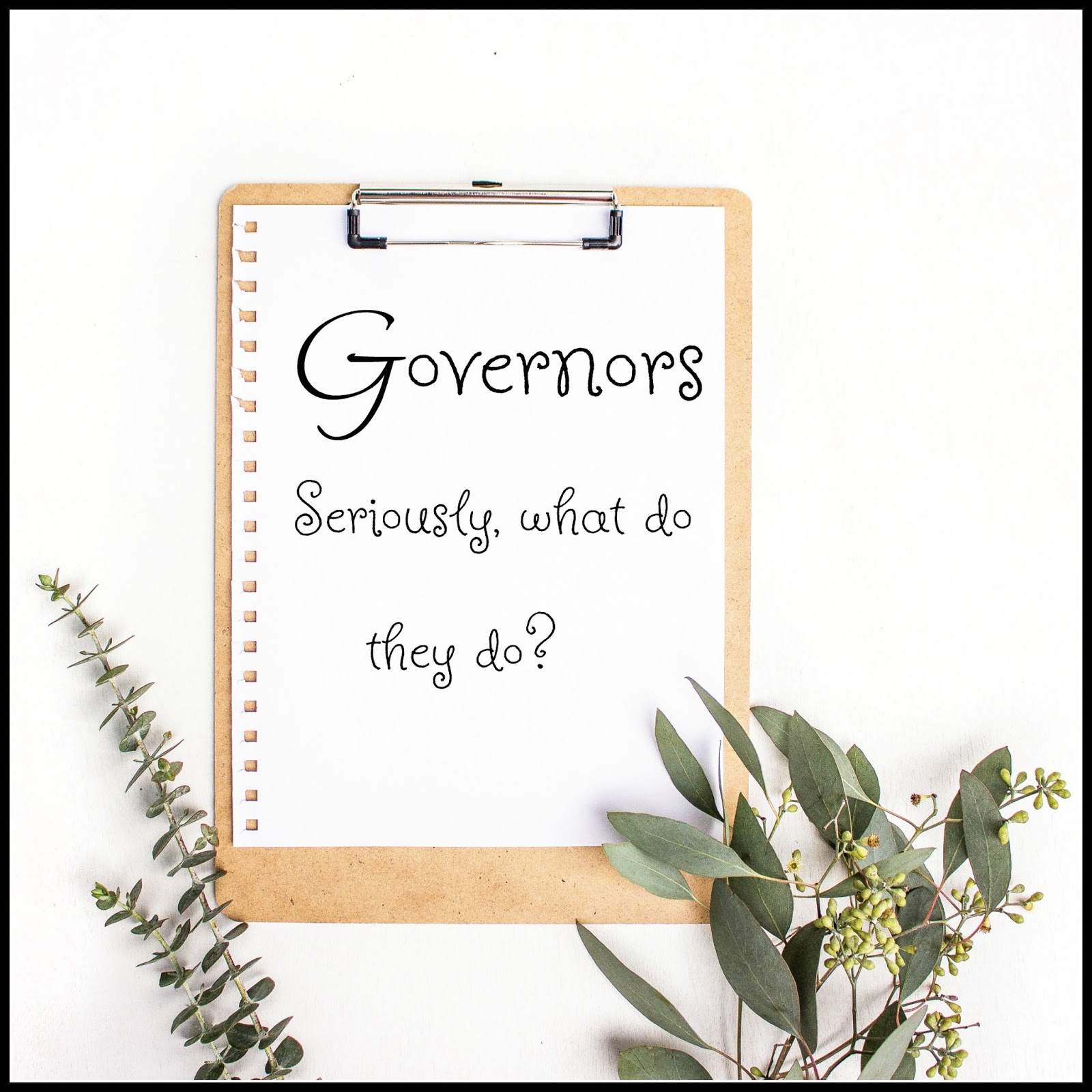 School Governors. Seriously, what do they do?! The Parent Game