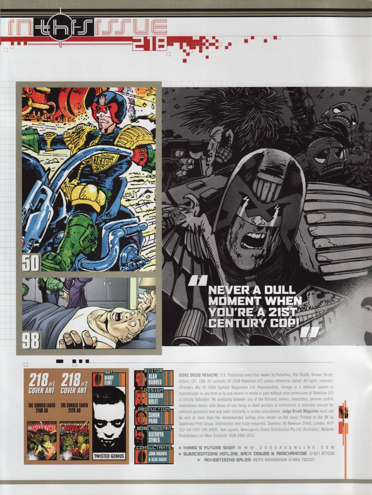 Read online Judge Dredd Megazine (Vol. 5) comic -  Issue #218 - 2