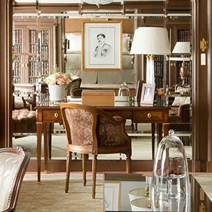 Masculine furnishings in renovated Ritz Paris suite