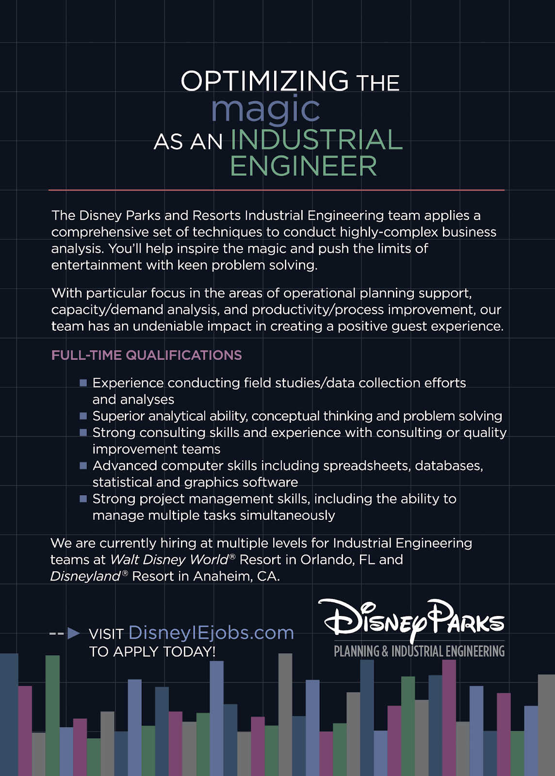 pakistanske rod Jeg accepterer det Purdue IE Undergrad News and Notes: Walt Disney Parks & Resorts Industrial  Engineering (IISE Virtual Career Fair: 9/26 1PM to 4PM Eastern Time)