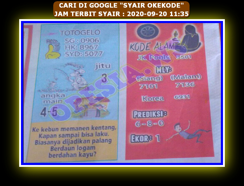 1 New Message Kode Syair Sydney 20 September 2020 Forum Syair Togel Hongkong Singapura Sydney 1 New Message Kode Syair Sydney 20 September 2020 Forum Syair Togel Hongkong Singapura Sydney