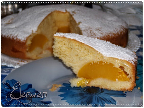 torta di pesche