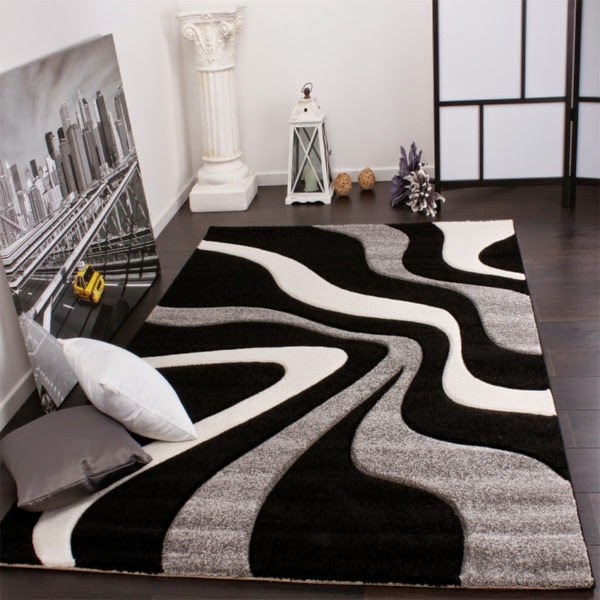 Carpet in black and white – wonderful ideas