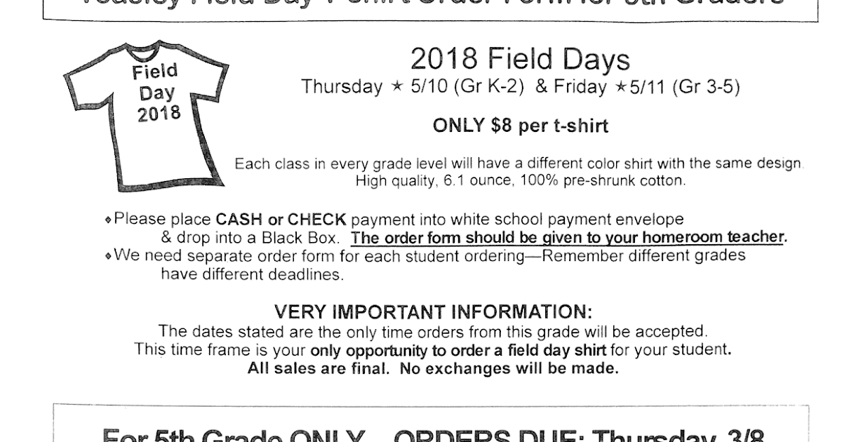 Fabulous Fifth Grade Field Day Shirts and Picture Day