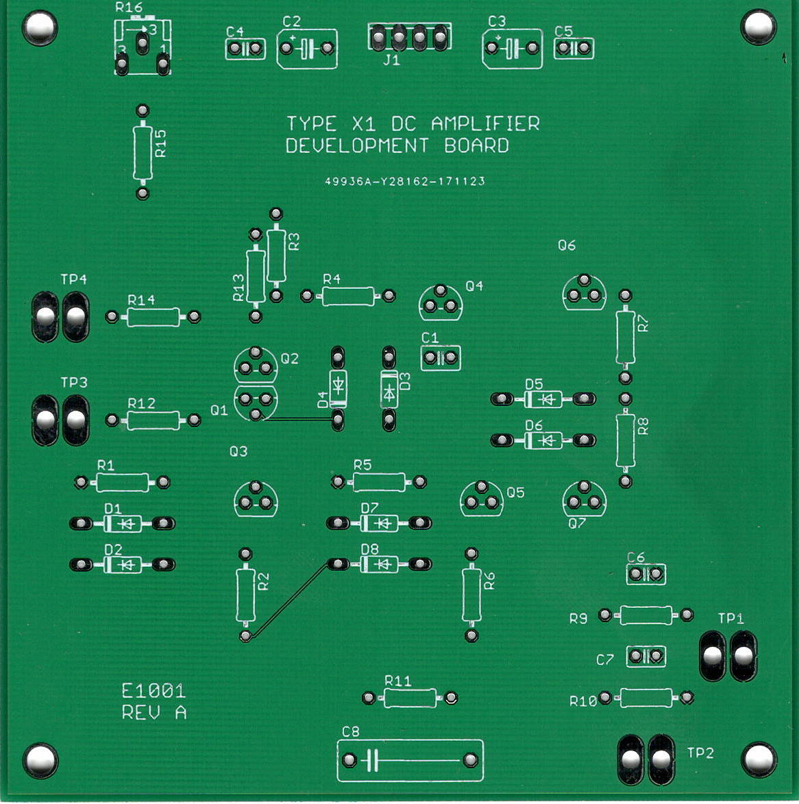 Type X1 DC Amplifier Development Board