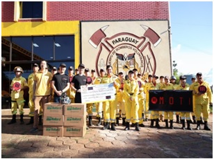 MOTI dona generosa ayuda al Departamento de Bomberos de Paraguay para ayudarlos a mejorar su capacidad de extinción de incendios