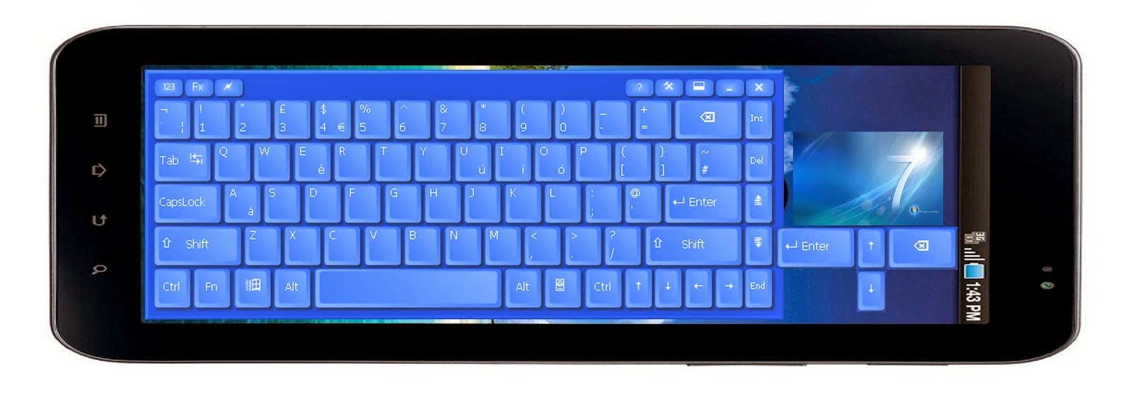 TouchScreen Keyboard TouchScreen Customizable Virtual Keyboard