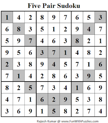 Five Pair Sudoku (Daily Sudoku League #115) Solution