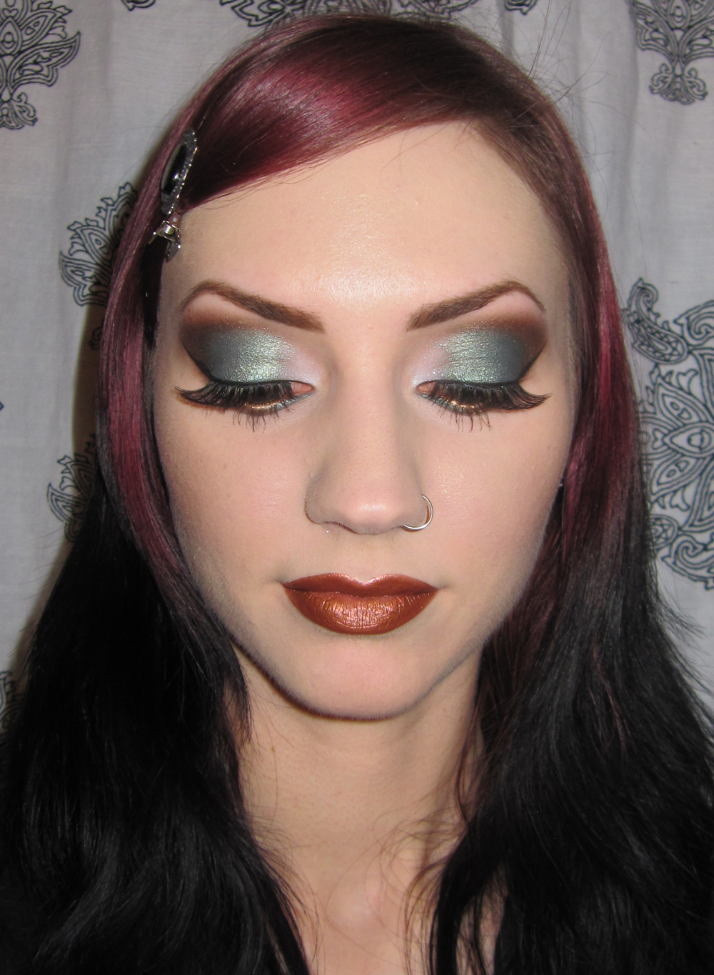 Glitter is my Crack: Teal and Brown Makeup look with Morgana Cryptoria