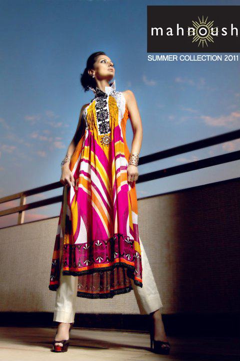 Latest Mahnoush Summer Collection 2012-13 | Lawn Salwar Kameez