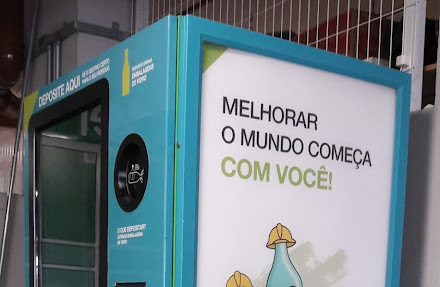 São Paulo, Rio de Janeiro e Recife ganham máquina que recicla garrafas de vidros