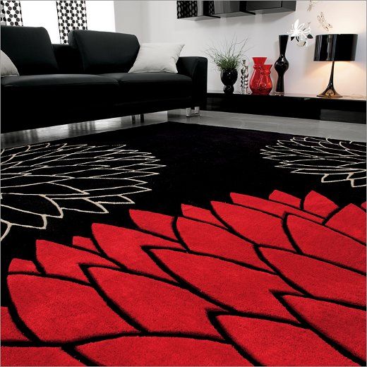 Home Scenery INTERIORS AND COLORS BLACK AND WHITE AND RED PART 3