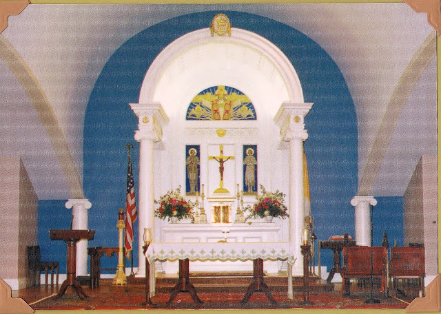The altar at St. Francis Xavier Church