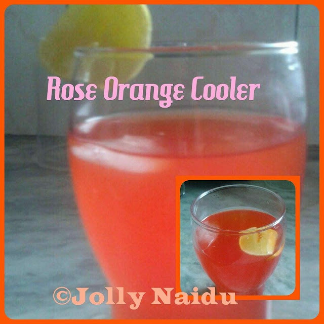 Rose Orange Cooler Refreshing Drink Homemade Recipes