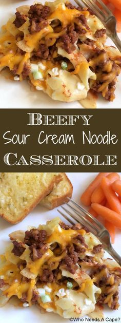 Beefy Sour Cream Noodle Casserole