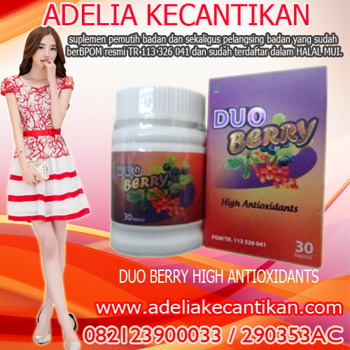 Duo Berry Suplemen Pelangsing Tubuh  082123900033 // 290353AC DUO%2BBERRY