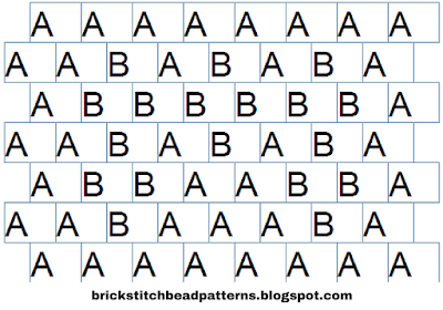Free Brick Stitch Alphabet 1 Letter M Pattern Word Chart