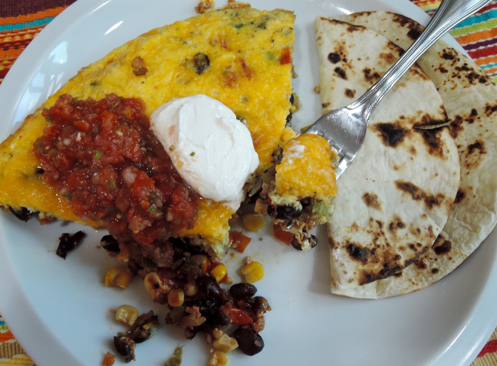 The Briny Lemon Black Bean and Corn Frittata