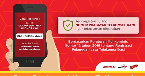 Cara Registrasi Kartu Telkomsel Ke 4444 dengan Mudah ...