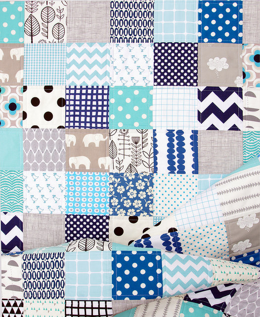 Baby Boy Quilt - The Blues | Red Pepper Quilts 2014