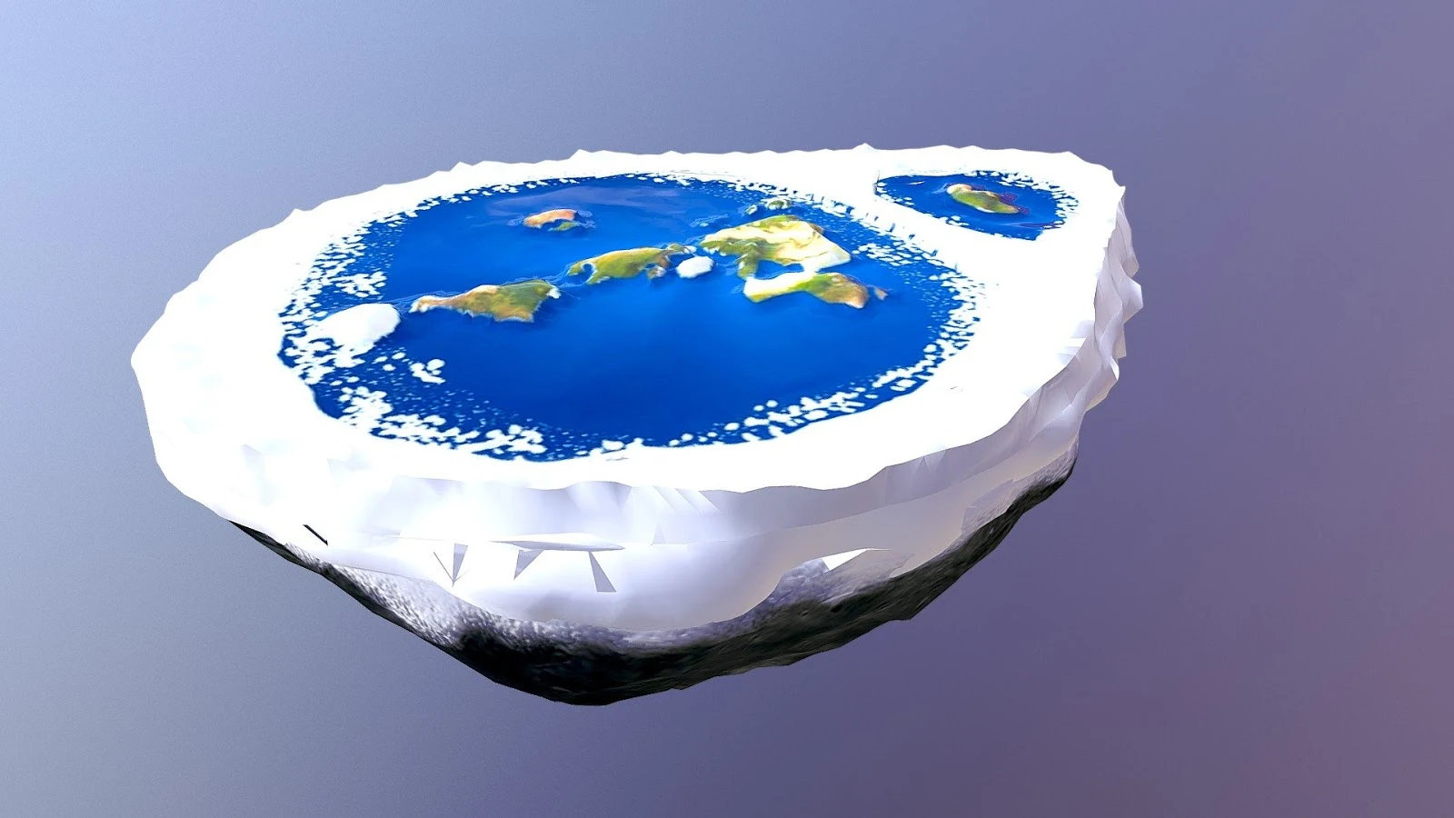 Modelo 3D da Terra Convexa