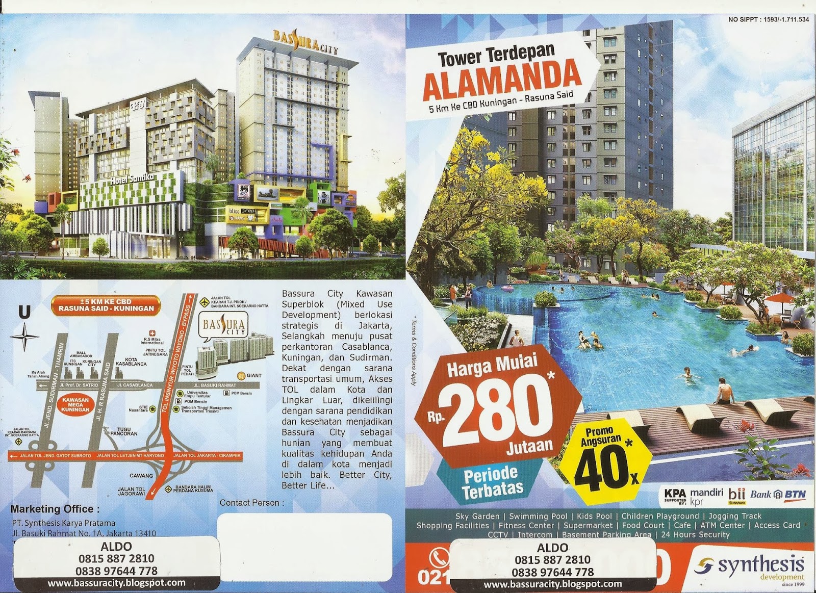 Apartemen Bassura City Dibuka Tower terdepan Alamanda