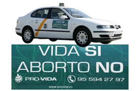 TAXIS CONTRA EL ABORTO EN SEVILLA