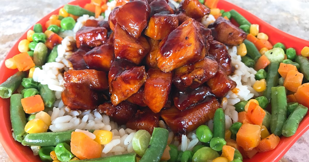 Chicken and Rice with Molasses Barbecue Sauce