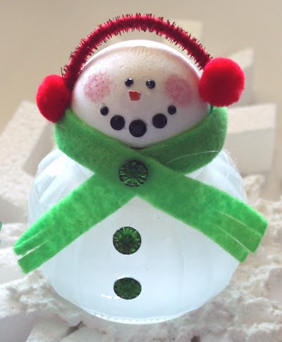 Life in the Craft Lane: Etched Glass Snowman