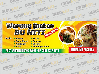Download Contoh Desain Spanduk Warung Makan Vector Cdr Gratis