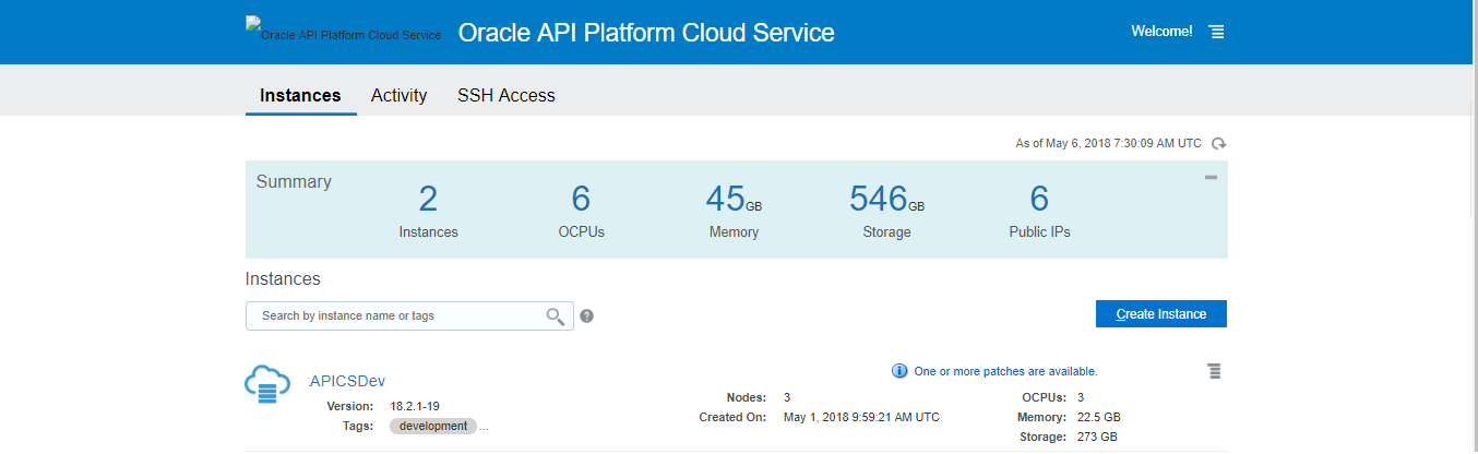 Creating an Oracle API Platform Cloud Service (CS) Instance - TechSupper