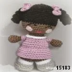 patron gratis muñeca amigurumi, free pattern amigurumi doll