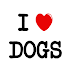 I love dogs (ik hou van honden)