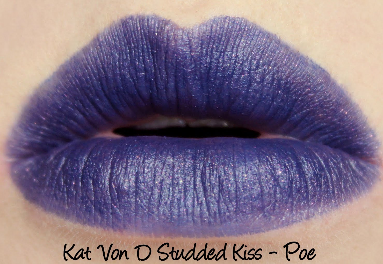 Kat Von D Studded Kiss Lipstick - Poe Swatches & Review