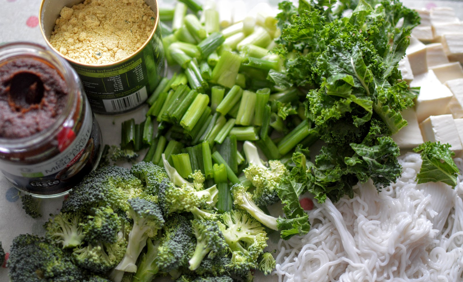 , Food:  Broccoli and Kale Vegan  Miso Soup Recipe