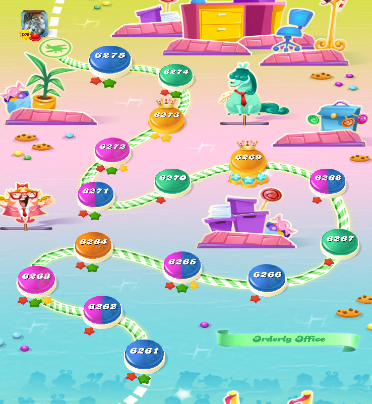 Candy Crush Saga level 6261-6275 Candy Crush Saga level 6261-6275