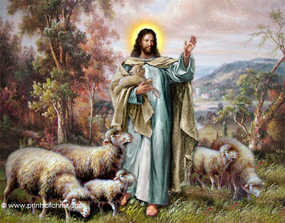 Jesus Holding Lamb Oil Painting