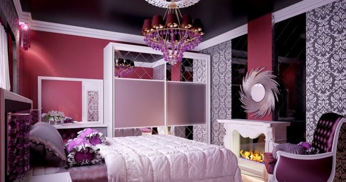 Dormitorios en morado y negro - Colores en Casa