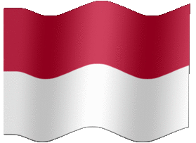  Gambar bendera Indonesia animasi Ukuran sedang