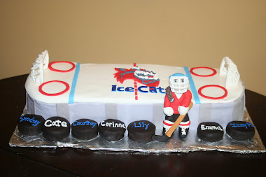 Girls Ice Hockey Cake