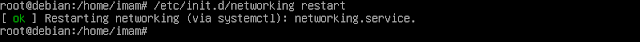 Restart network.