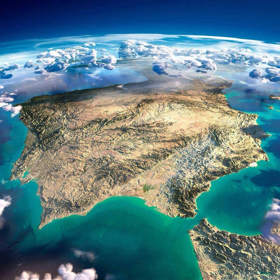 Esquema del relieve de España