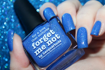 Swatch of the nail polish "Forget Me Not" from Picture Polish